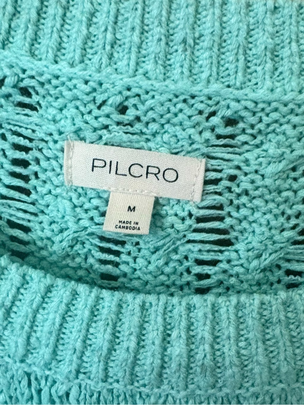NWT Anthropologie Pilcro Cable Knit Striped Longline Med. Sweater- $128 RETAIL! - Picture 4 of 5